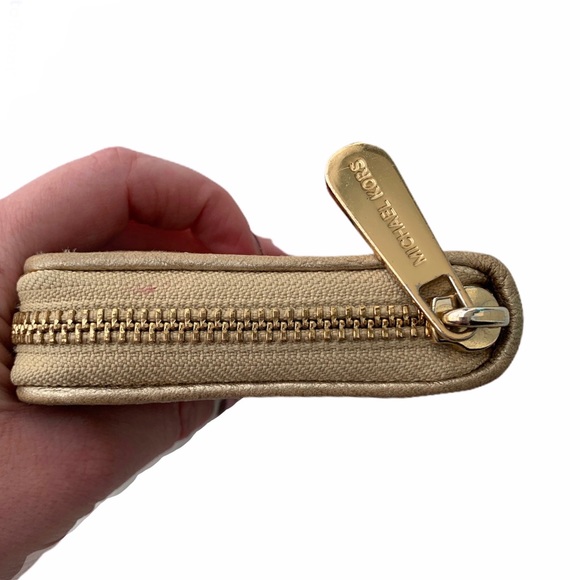 Michael Kors • Gold and Tan MK Wallet - Picture 6 of 16
